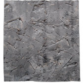 Donkere, getextureerde achtergrond, gestoorde stee douchegordijn (Voorkant)