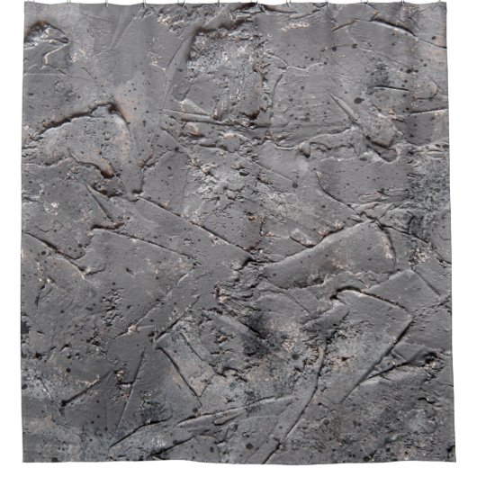 Donkere, getextureerde achtergrond, gestoorde stee douchegordijn (Voorkant)