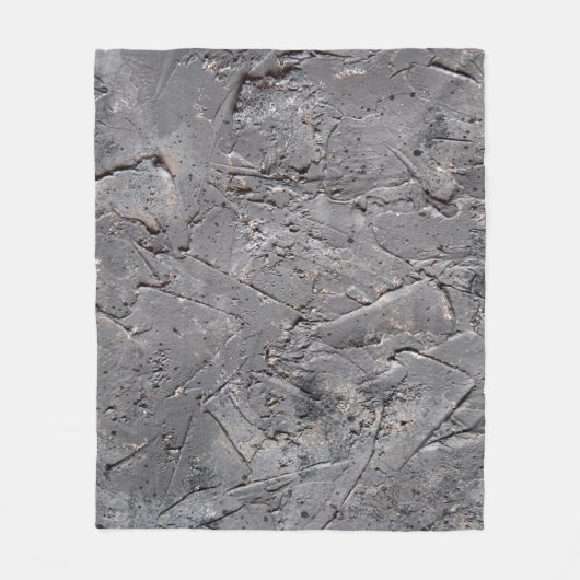 Donkere, getextureerde achtergrond, gestoorde stee fleece deken (Voorkant)