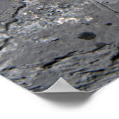 Donkere, getextureerde achtergrond, gestoorde stee poster (Hoek)