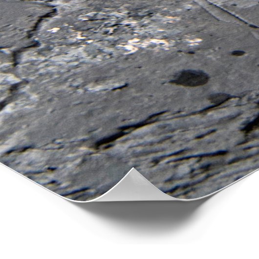 Donkere, getextureerde achtergrond, gestoorde stee poster (Hoek)