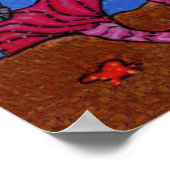 , donkere, gevlekte zeemeervis poster (Hoek)