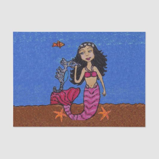 , donkere, gevlekte zeemeervis tissuepapier (Voorkant)