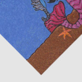 , donkere, gevlekte zeemeervis tissuepapier (Detail)