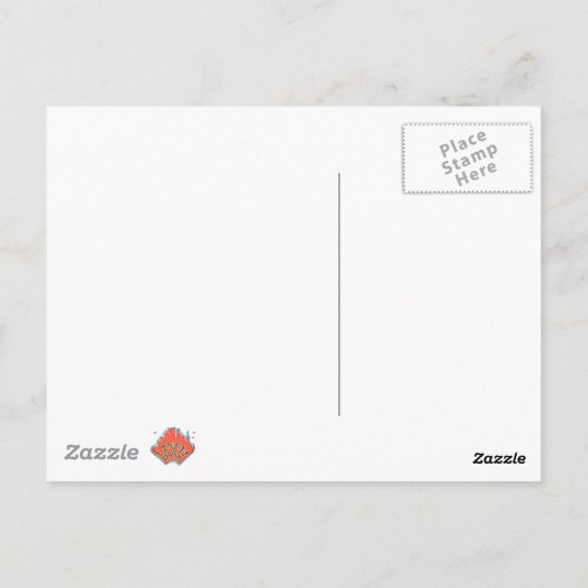 Donkere gevleugelde figuur die over de ruimte vlie briefkaart (Achterkant)