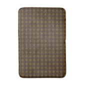 Donkere Gingham Patroon Badmat  (Voorkant Verticaal)