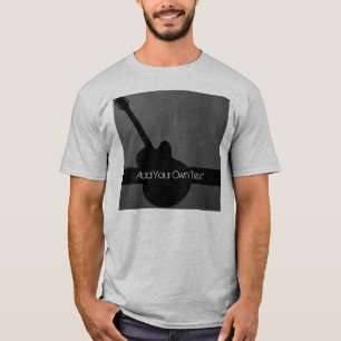 Donkere gitaar Aangepast T-shirt