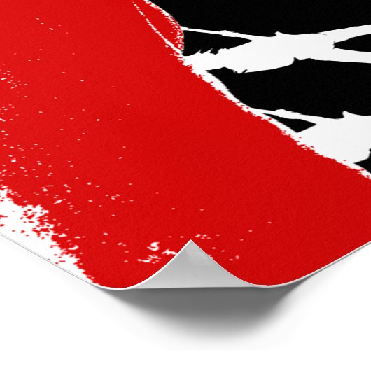 Donkere gitaarPoster Poster (Hoek)