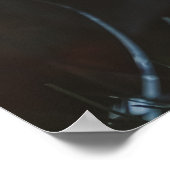 Donkere glamour kerstornamenten poster (Hoek)