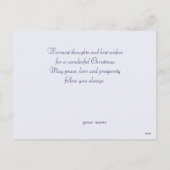 Donkere glamour Vrolijk kerstfeest Feestdagenkaart (Achterkant)