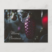 Donkere glamour Vrolijk kerstfeest Feestdagenkaart (Voorkant)