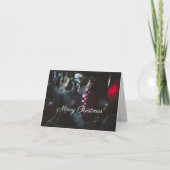 Donkere glamour Vrolijk kerstfeest Kaart (Voorkant)