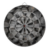 Donkere glanzende kebbels dartbord (Voorkant)