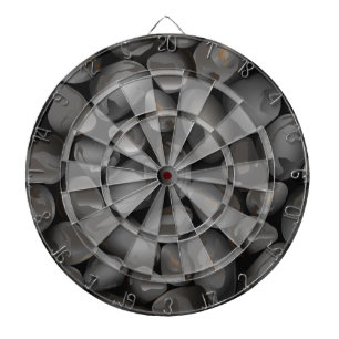 Donkere glanzende kebbels dartbord