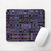 Donkere Glas in lood Abstracte Mousepad Muismat (Met muis)