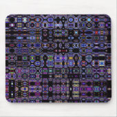 Donkere Glas in lood Abstracte Mousepad Muismat (Voorkant)