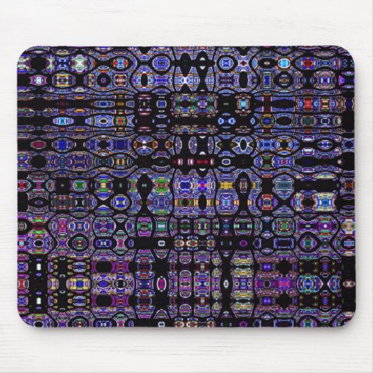 Donkere Glas in lood Abstracte Mousepad Muismat (Voorkant)