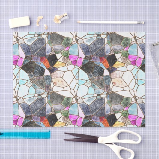 Donkere Glas in lood ontkoppeling Tissuepapier (Craft)