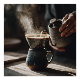 Donkere glazuur overgietritueel perfect poster