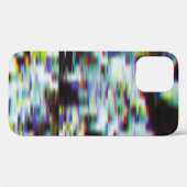 Donkere glitch achtergrond, illustratie. Zwart, bl Case-Mate iPhone Case (Achterkant (horizontaal))