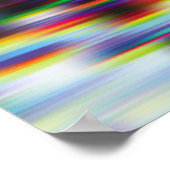 Donkere glitch achtergrond, illustratie. Zwart, bl Poster (Hoek)