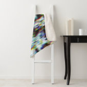 Donkere glitch achtergrond, illustratie. Zwart, bl Sherpa Deken (In situ)