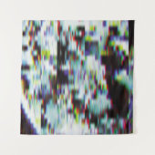 Donkere glitch achtergrond, illustratie. Zwart, bl Wandkleed (Voorkant (horizontaal))