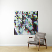 Donkere glitch achtergrond, illustratie. Zwart, bl Wandkleed (In Situ (horizontaal))