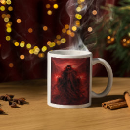 Donkere God Symbool Gotische Fantasy  Tweekleurige Koffiemok
