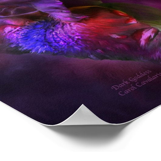 Donkere godin - Iris Fine Art Poster/Afdruk Poster (Hoek)