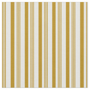 Donkere Goldenrod en witte streped/Lined Pattern Stof