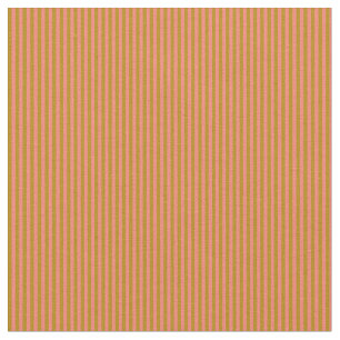Donkere Goldenrod en zalmstrips Stof