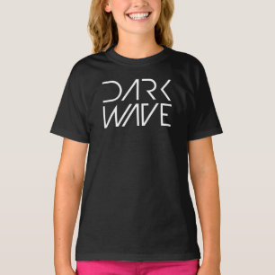 Donkere golf geometrisch ontwerp t-shirt
