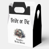 Donkere Goth Bridal of Sterven Bruidsmeisjespickni Bedankdoosjes (Geopend)