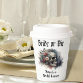 Donkere Goth Bridal Shower waar je of de bruid wor Papieren Bekers