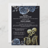 Donkere goth uitnodiging voor een halloween koppel (Voorkant)