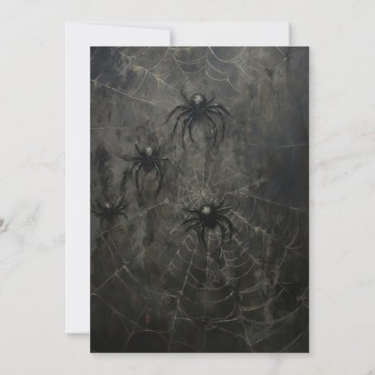 Donkere goth uitnodiging voor een koppel douche me (Achterkant)