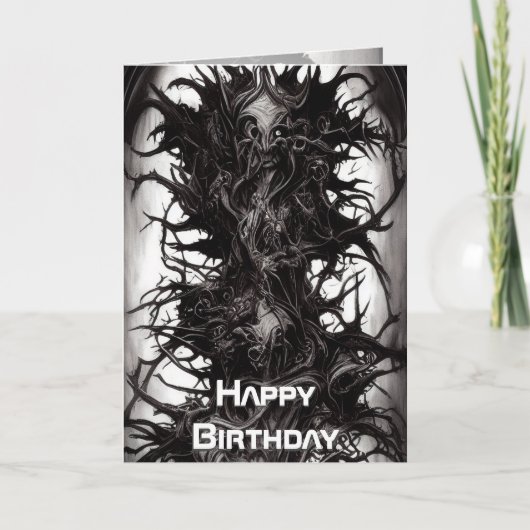 Donkere Gothic Art Dark Vile Biomatter Kaart (Voorkant)