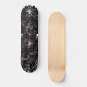 Donkere Gothic Art Dark Vile Biomatter Sketchbad N Persoonlijk Skateboard (Voorkant)