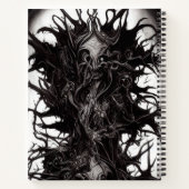 Donkere Gothic Art Dark Vile Biomatter Sketchbad Notitieboek (Achterkant)