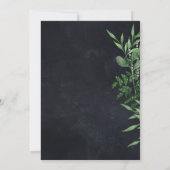 Donkere Gothic Botanic Design Kaart (Achterkant)