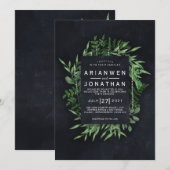 Donkere Gothic Botanic Design Kaart (Voorkant / Achterkant)