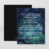 Donkere Gothic bruiloft uitnodiging (Voorkant / Achterkant)