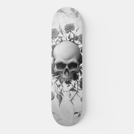 Donkere Gothic Floral Roos Persoonlijk Skateboard (Voorkant)