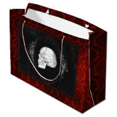 Donkere Gothic Halloween Skulls Groot Cadeauzakje (Achterkant Gekanteld)
