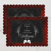 Donkere Gothic Halloween Skulls Kaart (Voorkant / Achterkant)