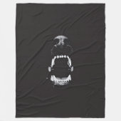 Donkere Gothic Hell Hound Fantasy Art Fleece Deken (Voorkant)