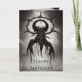 Donkere Gothic Horror Art: Donkere mannen Kaart (Voorkant)