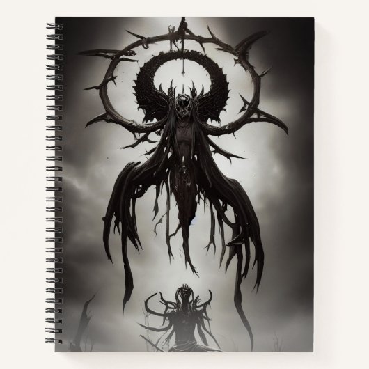 Donkere Gothic Horror Art: Donkere mannen Notitieboek (Voorkant)