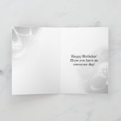 Donkere Gothic Macabre Roos Skull Birthday Kaart (Binnen)